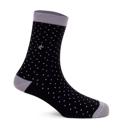 Classical Grey Black Crew Socks