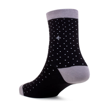 Classical Grey Black Crew Socks