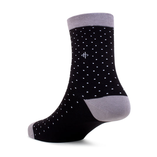 Classical Grey Black Crew Socks