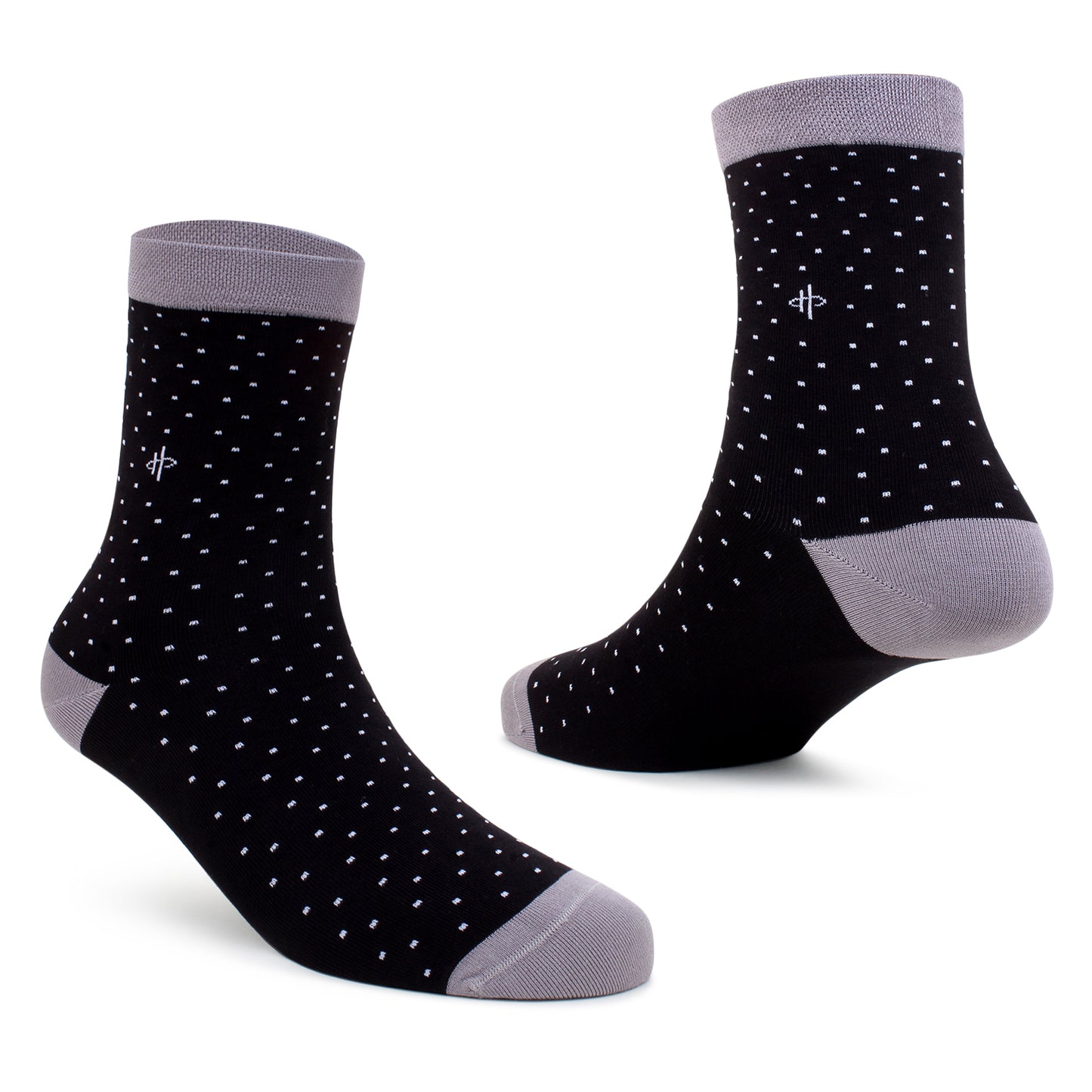 Classical Grey Black Crew Socks
