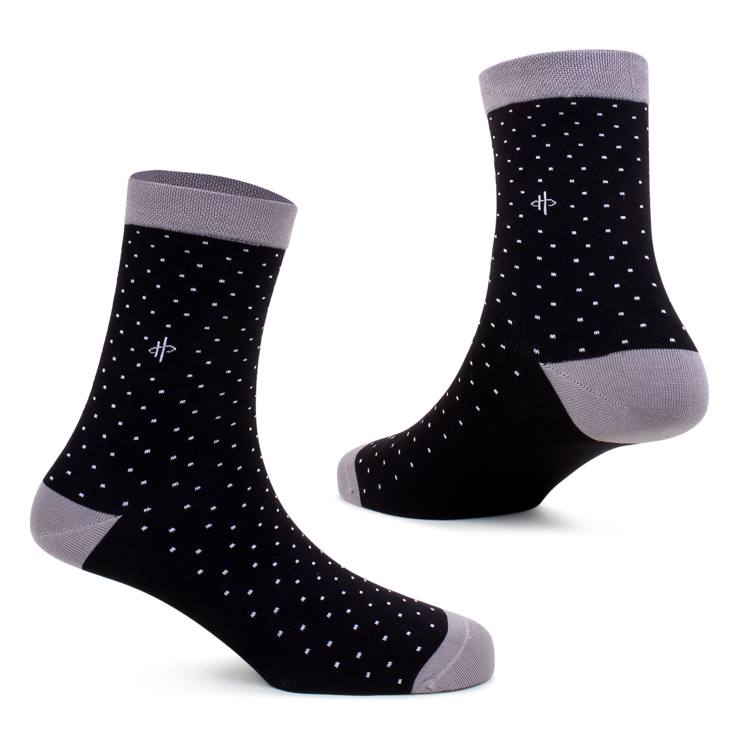 Classical Grey Black Crew Socks