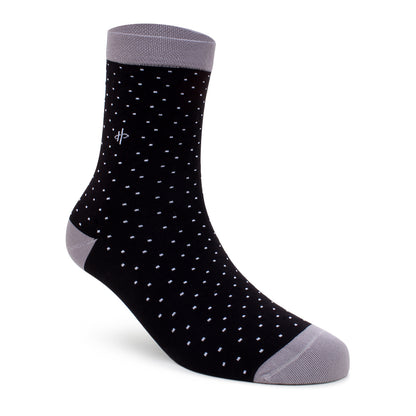 Classical Grey Black Crew Socks