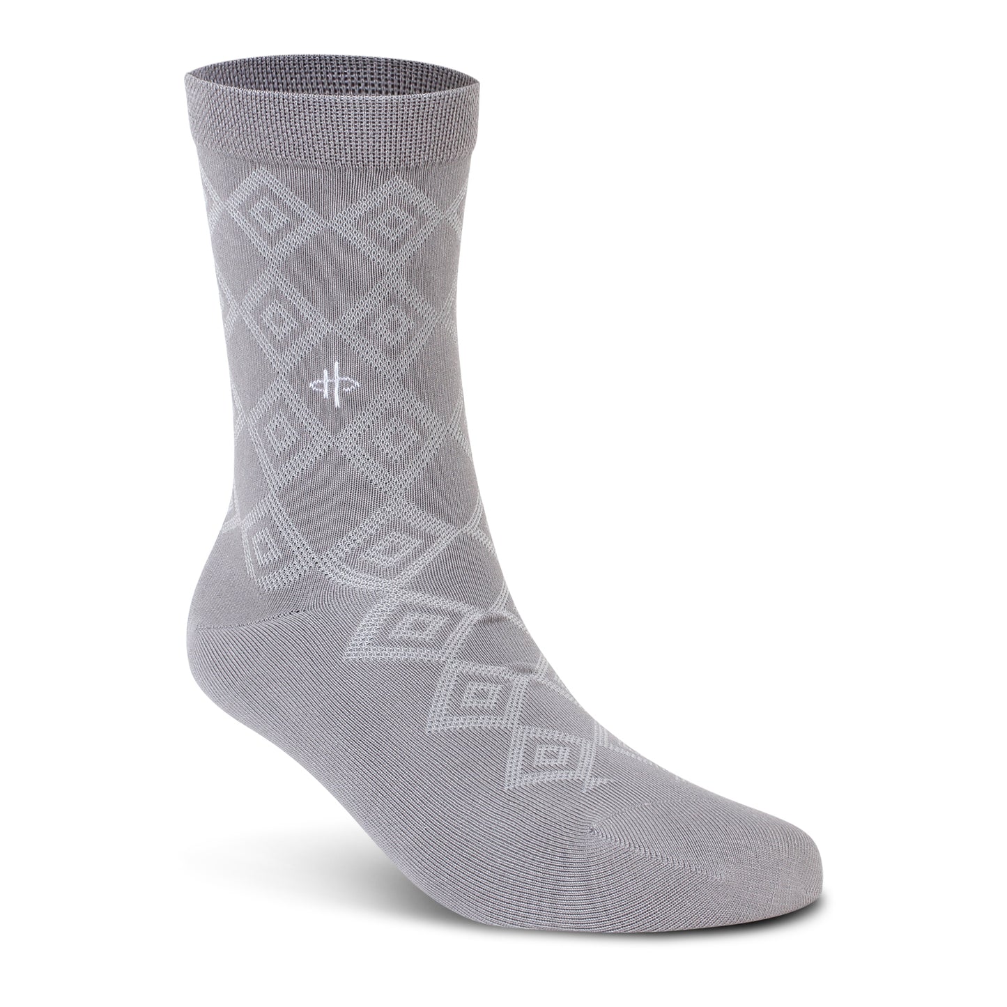 White Rectangle Pattern Socks