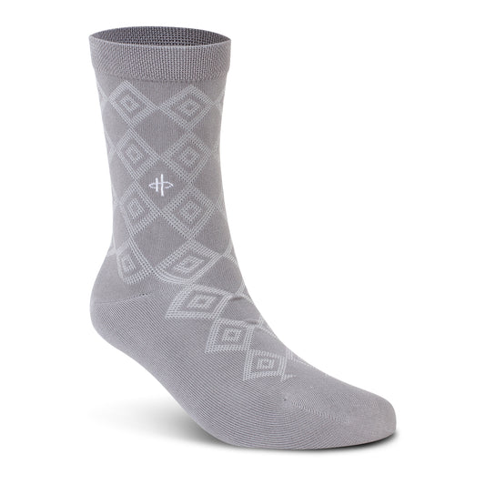 White Rectangle Pattern Socks