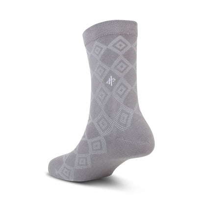 White Rectangle Pattern Socks